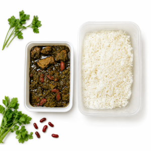 Ghormeh Sabzi (Persian Herb & Beef Stew)